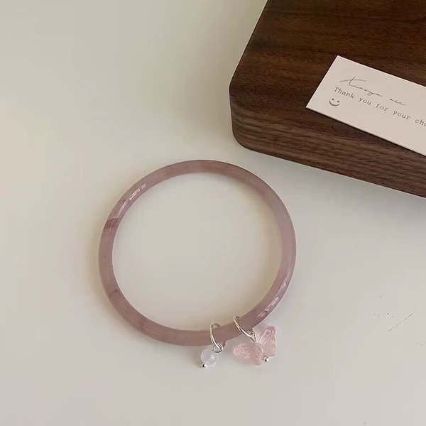 M349 【Pink Butterfly Bracelet】