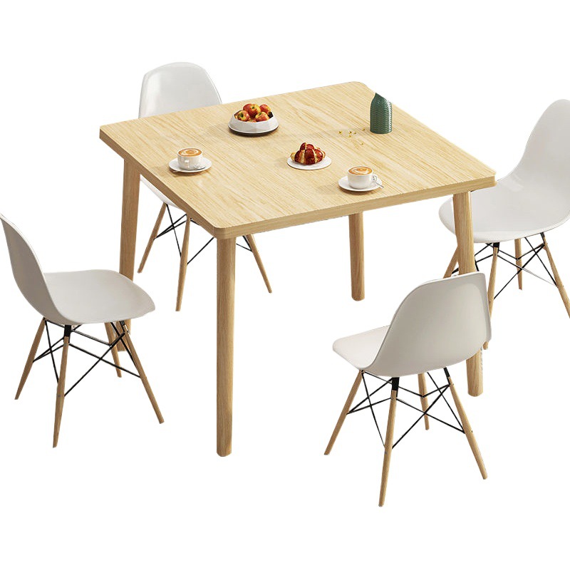 Mesa de comedor hogar pequeño apartamento simple moderno sala de estar mesa cuadrada mesa de comedor simple sala de alquiler mesa de comedor Mesa portátil