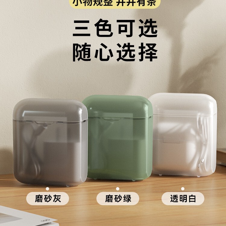 Portable Data Cable Storage Box, Mobile Phone Charger, Wire, Bluetooth Headset Storage Box, Desktop Storage Box