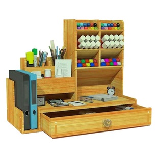 Cross-border Oblique Pen Holder Storage Box Morandi Color Office Desktop Pen Holder Student Desk Stationery Storage Rack