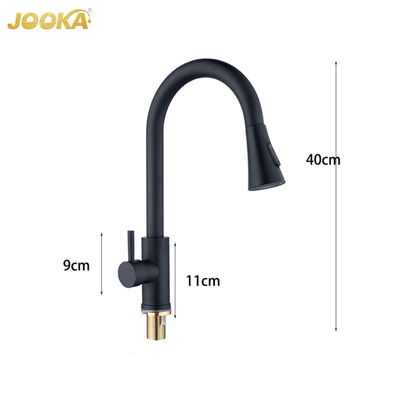 Nan'An Plumbing Pull-Out Kitchen Sink Black Design Stainless Steel Material Home Kitchen Flexible Water Outlet