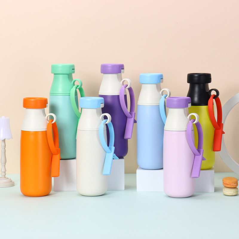 New 304 Stainless Steel Thermos Cup Large Capacity Water Cup Portable Straw Cup Cup Gift Milk Bottle Wholesale