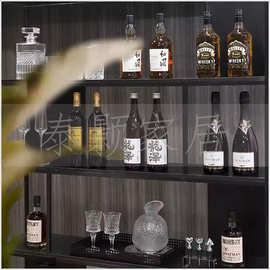 柜厨房壁柜样板房售楼处吧台酒具酒器仿真酒摆件软装饰品陈列