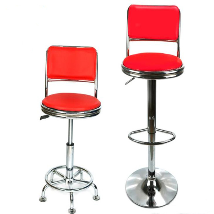 Shenzhen backrest chair Bar counter Lifting chair Anti-static Interview Beauty salon Round stool backrest chair The bar chair