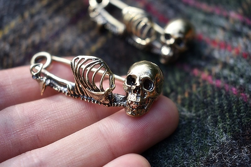 Cool Style Style Cool Style Pin Skull Alloy Plating Unisex Brooches