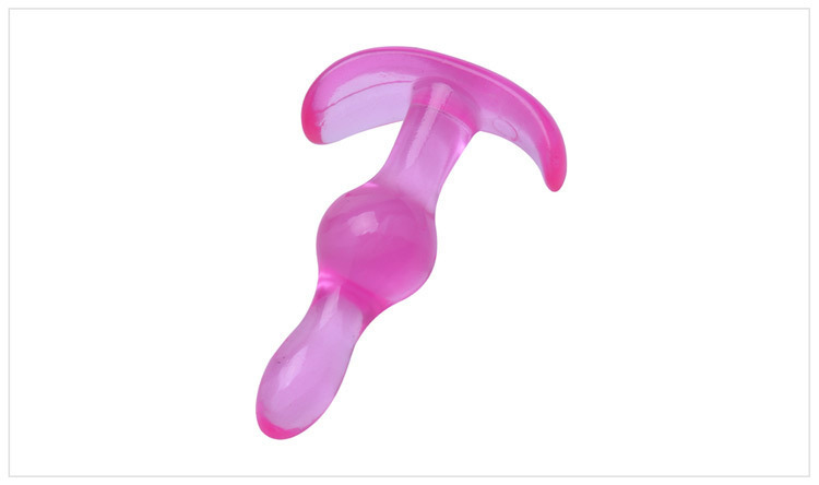 Mini TPE Anal Plug Set with Beaded Design, Pink and Black Options — detail image 31