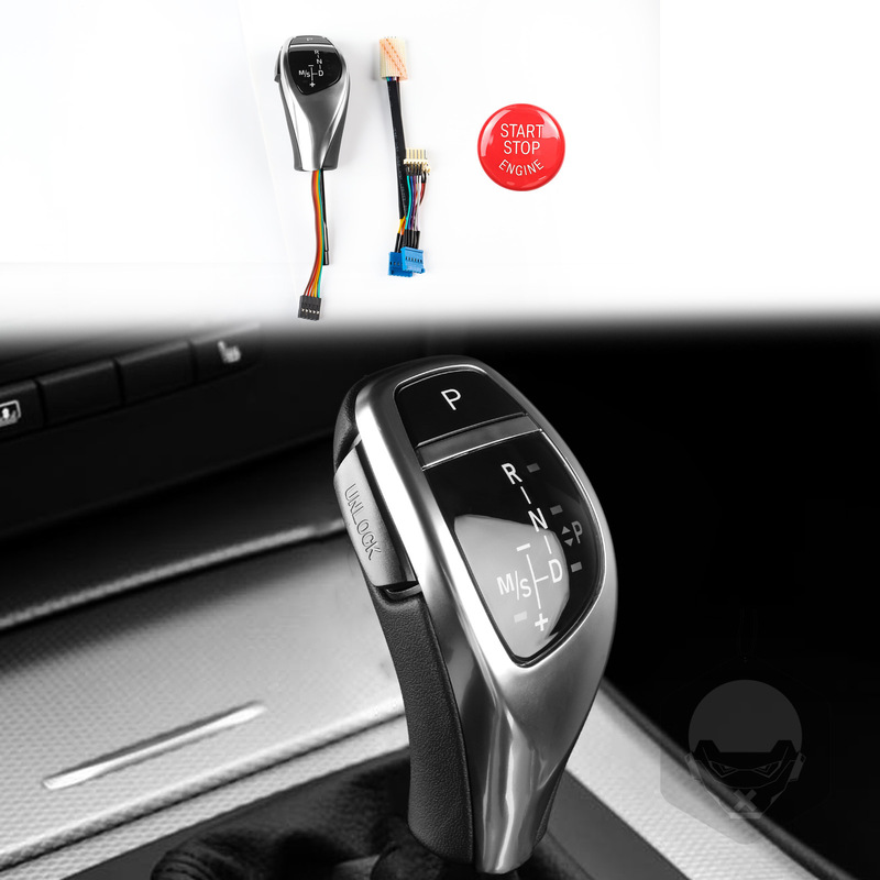 Suitable for BMW E90 car modification accessories thumb chicken leg LED shift Head Start button shift replacement type