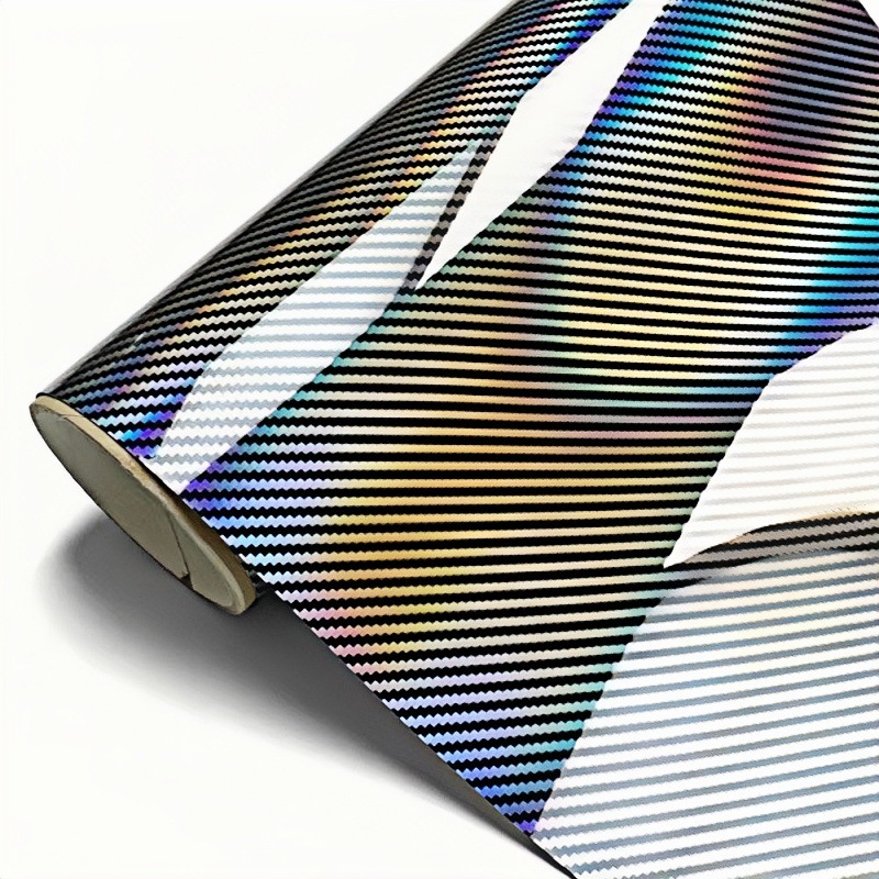 Cross-Border Pet9D Laser Carbon Fiber Car Color-Changing Film, Rearview Mirror Colorful Stickers, Interior Dashboard and Body Film