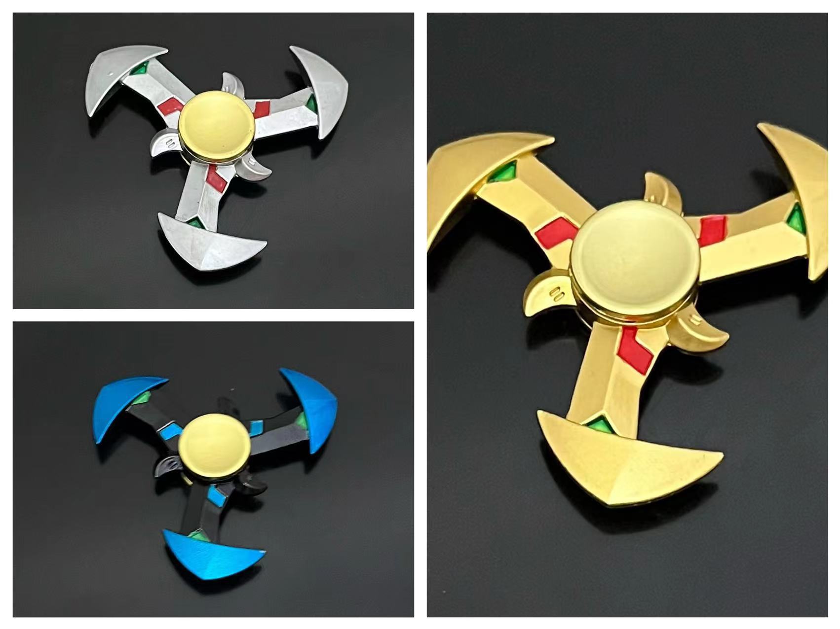 Hacha de tres páginas (bolsa OPP de distribución aleatoria de varios colores de aleación)