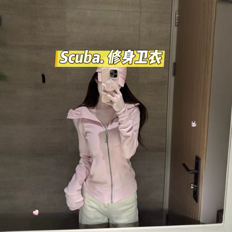 High-end Lulu sweatshirt, Scuba-style yoga sports jacket, hooded cardigan, fleece-lined warm top for women High-end Lulu sweatshirt, Scuba-style yoga sports jacket, hooded cardigan, fleece-lined warm top for women