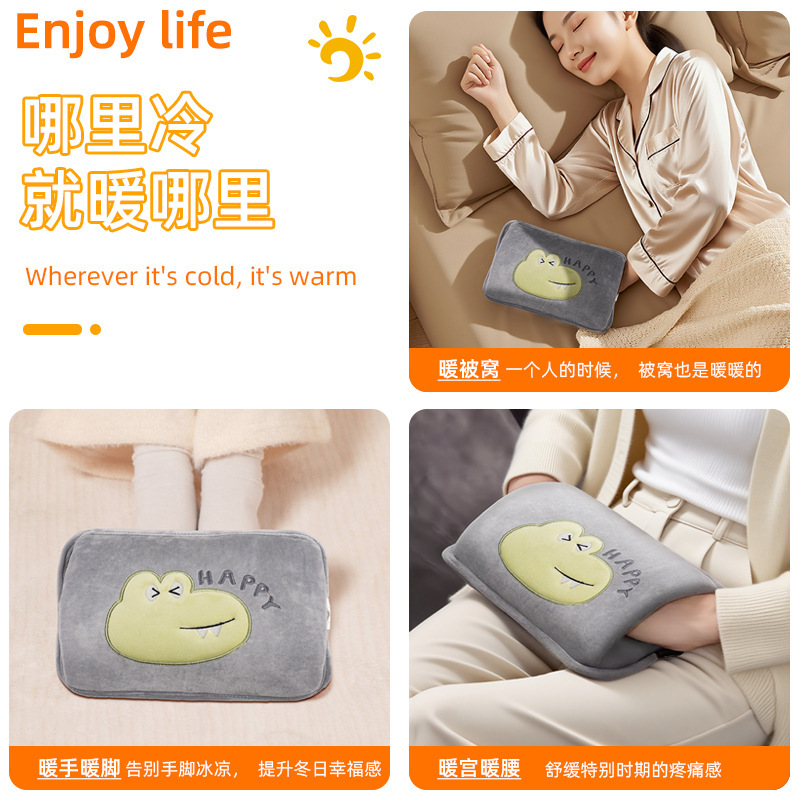 卸売電気湯たんぽ、安全防爆充電式ハンドウォーマー、かわいいぬいぐるみ腰ウォーマー、お腹ウォーマー、電気ウォーマー、キルトウォーマー|undefined