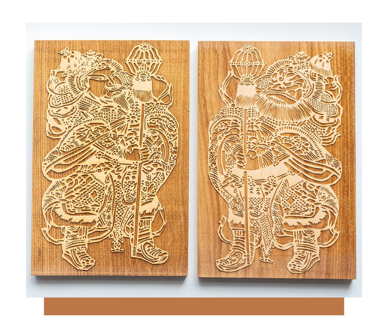 门神雕版印刷术diy年画拓印木刻版画关羽幼儿园儿童手工印刷工具-阿里巴巴