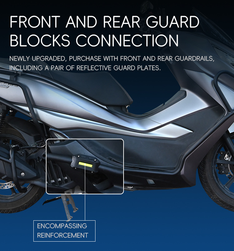 Suitable for Haojue UHR150 crash guards, front and rear exhaust pipe bumpers, motorcycle protection, anti-collision enclosure modification
