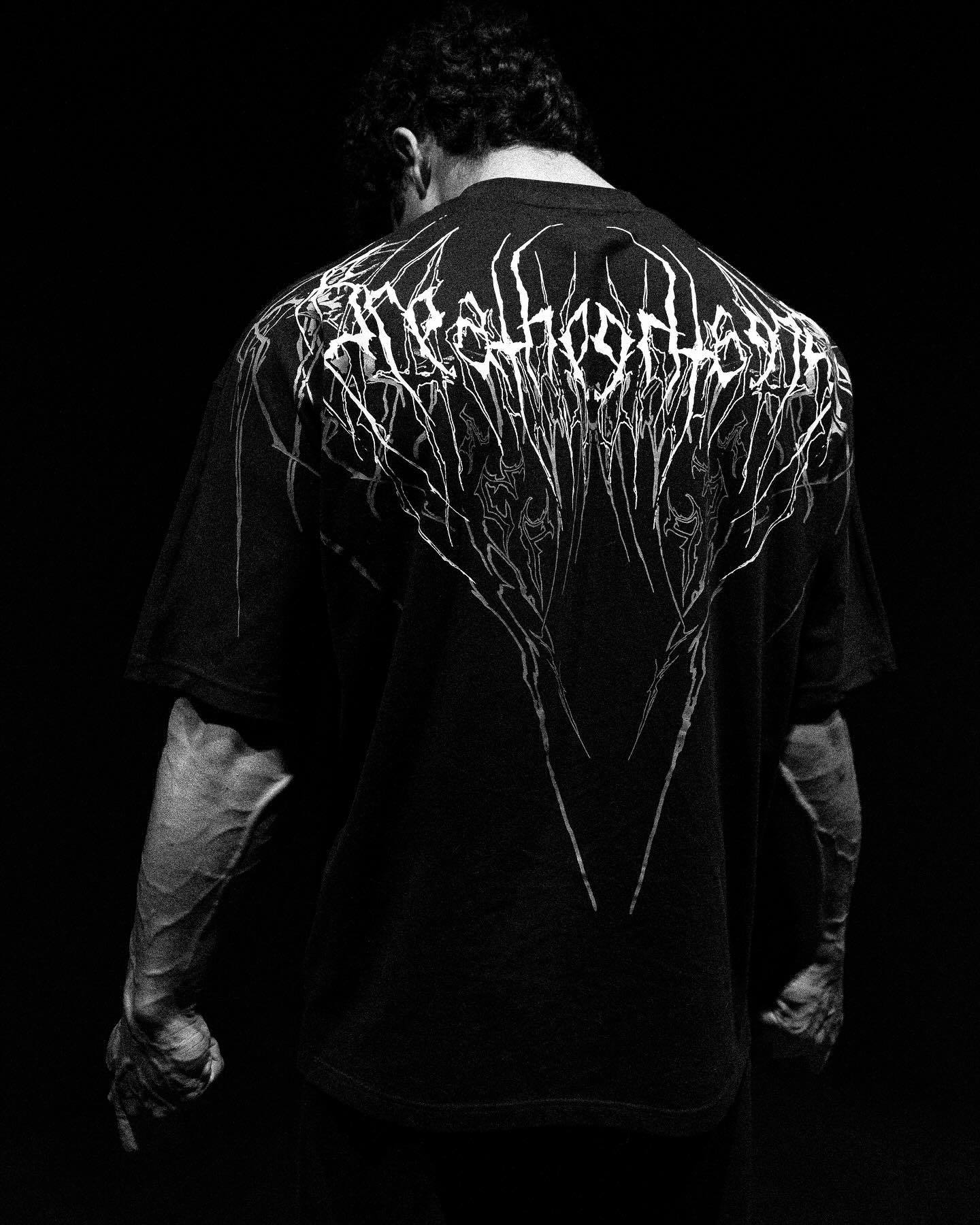Breathedivinity Gothic Logo T-shirt Black