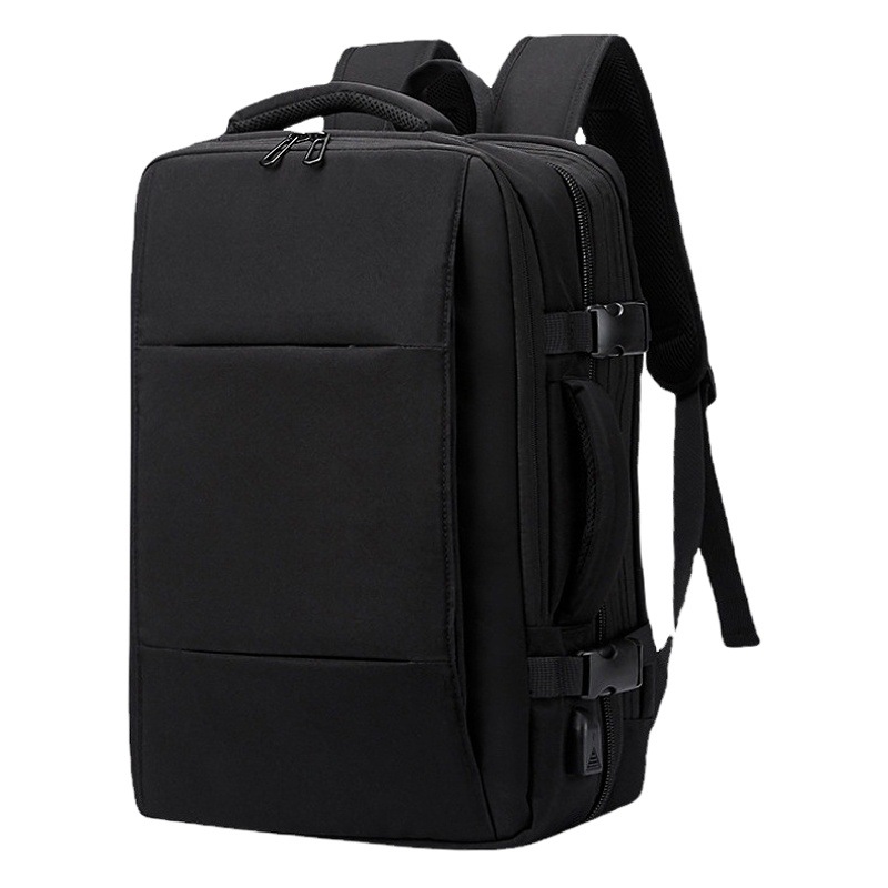 Mochila expandible transfronteriza Mochila impermeable de gran capacidad de alta calidad para hombres Mochila de viaje de 17 pulgadas con separación en seco y húmedo