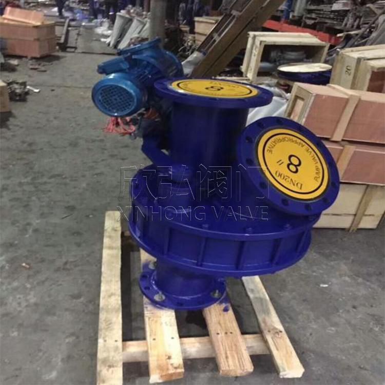 手动SK两路阀 气动防爆Y型三通 换向分料阀 双路输送阀 欣弘阀门