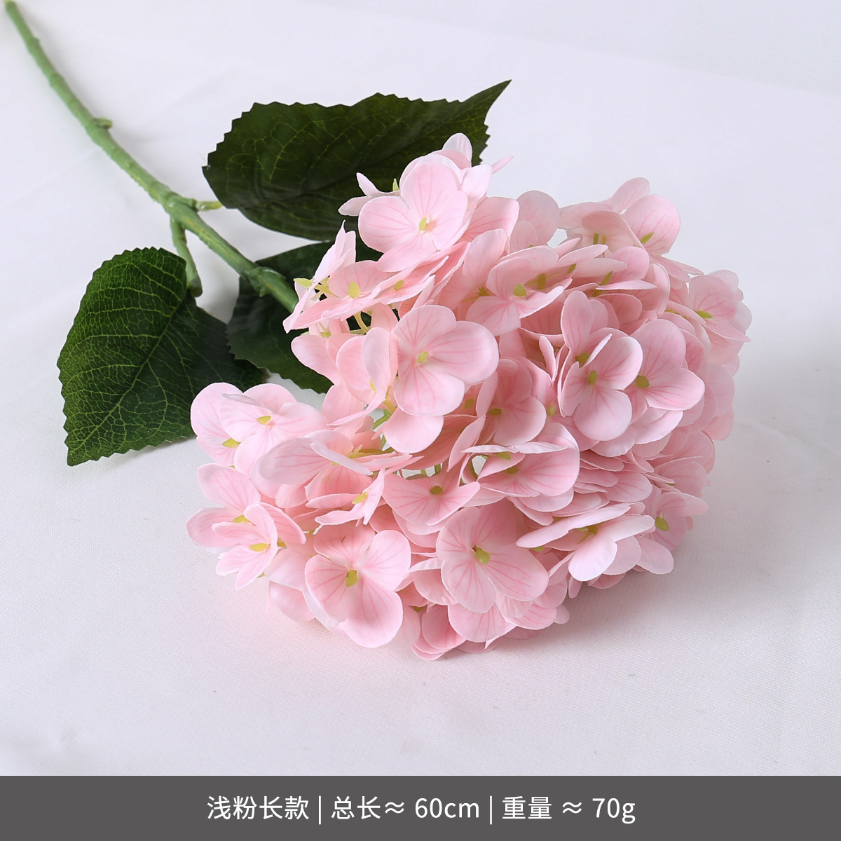 Sensación de la mano hortensias boda simulación flor rosa piruleta roja hortensias sala de bodas pared de flores hileras de flores flores flores falsas