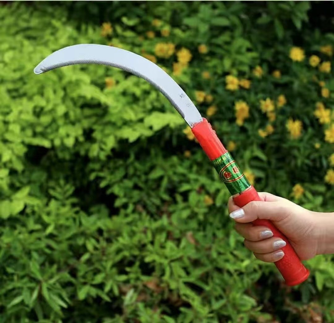 镰刀割草农用镰刀割草王麻子带齿镰刀割稻谷镰刀钓鱼割草镰刀韭菜