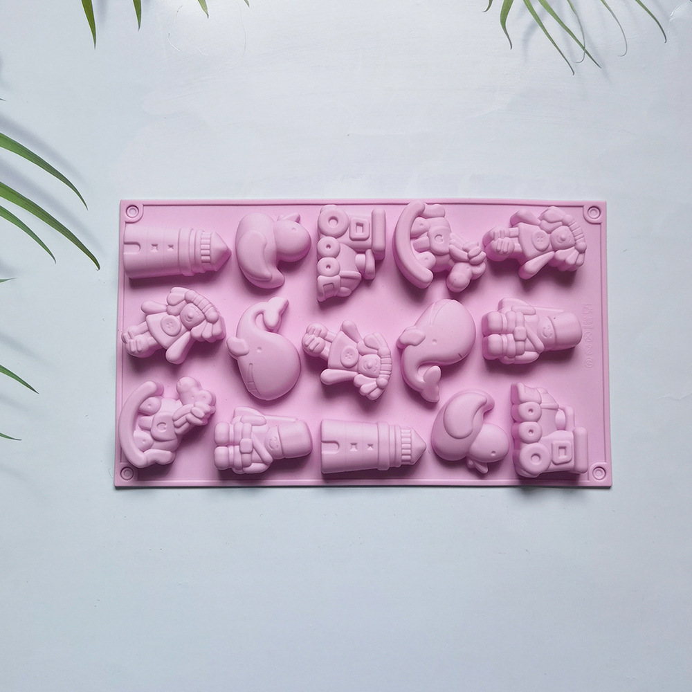 15 chicas troyanos 383 molde de silicona para pastel de chocolate molde de pan herramientas de panadería