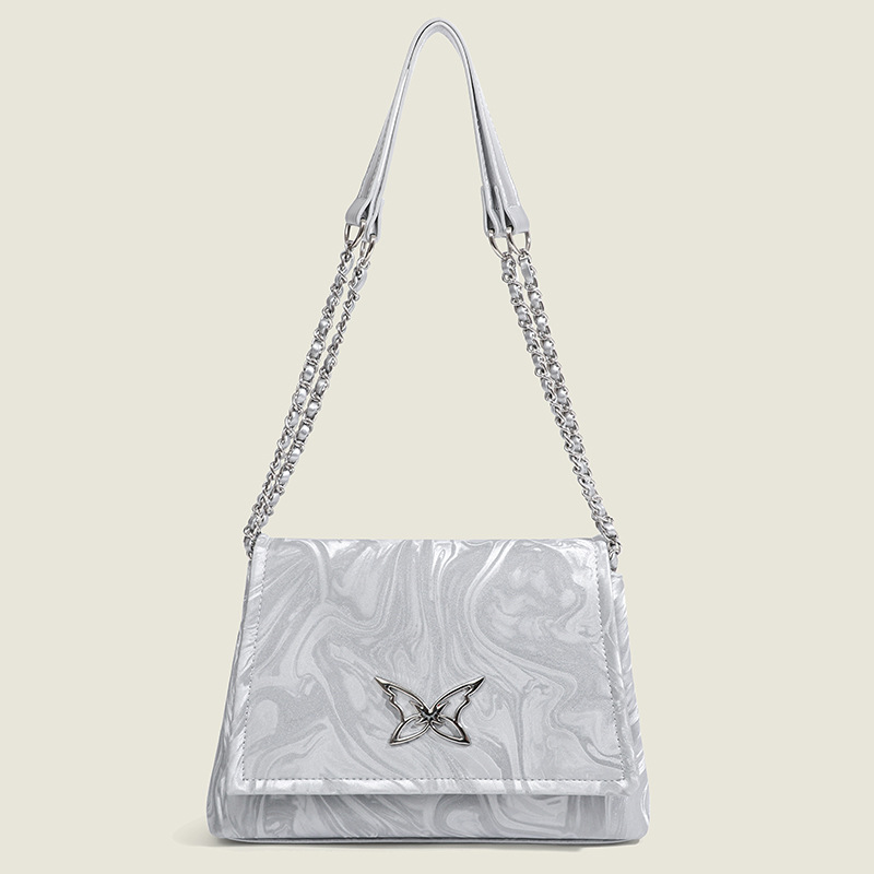 Niche Shoulder Bag Liquid Butterfly Element Bag Female Hot Girl Envelope Bag Underarm Bag