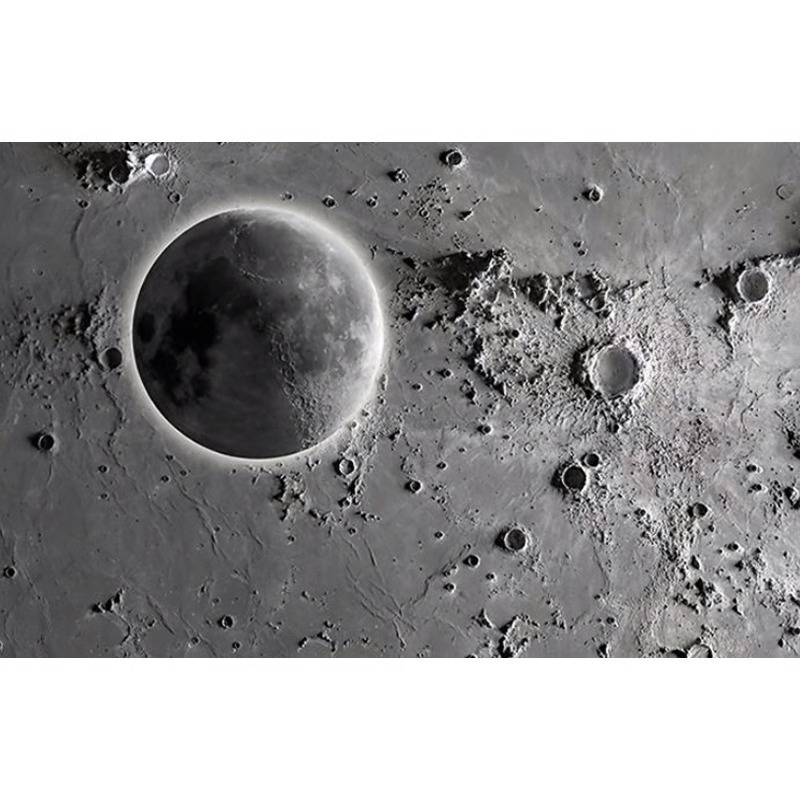 3d凹凸月球表面浮雕背景墙纸网红咖啡理发店铺壁画工业风星空壁纸|undefined