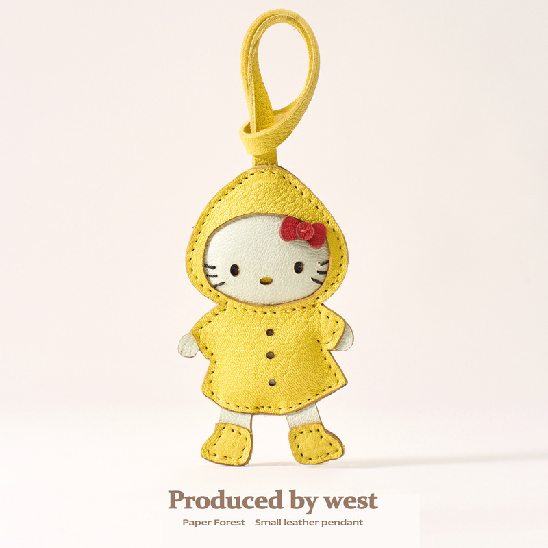 雨衣可爱hello kitty哈喽kt猫包包挂件挂饰公仔玩偶书包车钥匙扣|undefined
