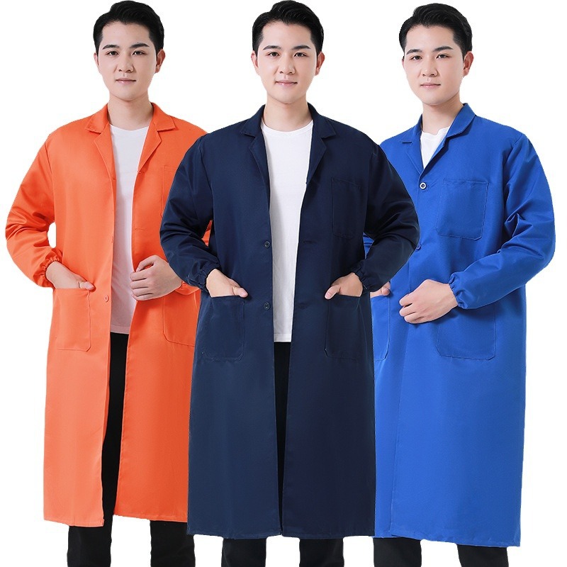 Blue coat overalls overalls wholesale long sleeve dustproof clothing printable LOGO shipping clothing labor protection overalls factory overalls