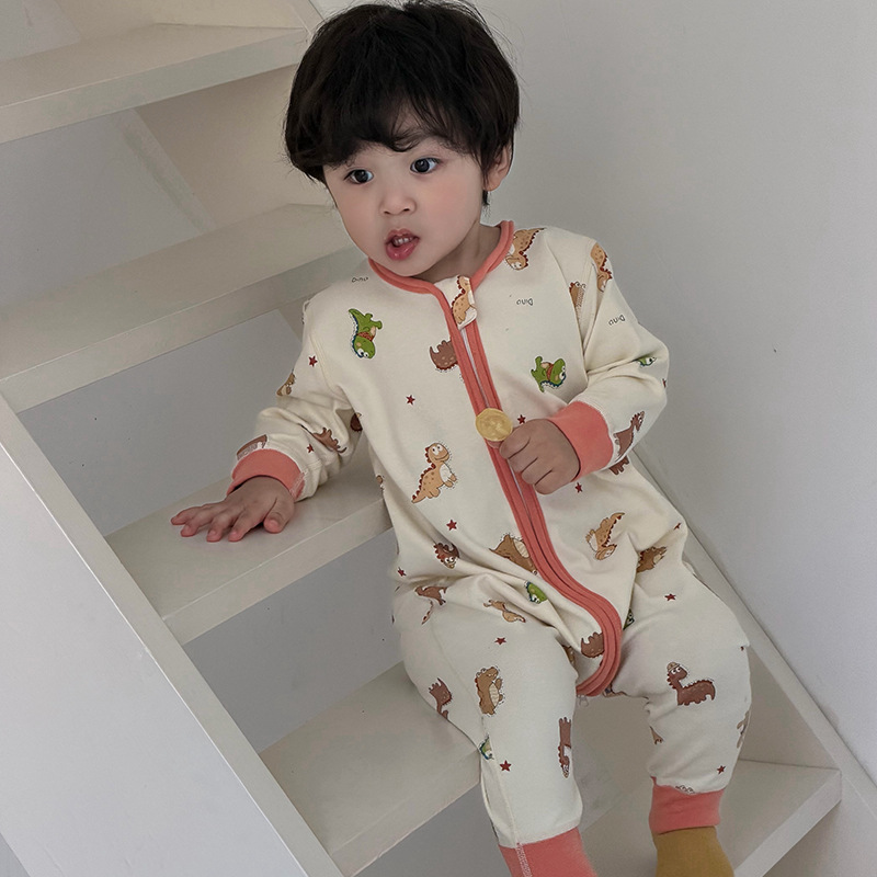 다채로운 공룡 - 기모 수면 조끼 / 80 야드 (권장 높이 75 ~ 85cm)