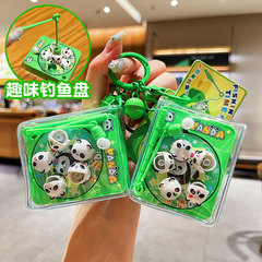 オリジナルかわいい萌えパンダ釣り盤キーホルダー漫画玩具学生かばんストラップ小プレゼント卸売り