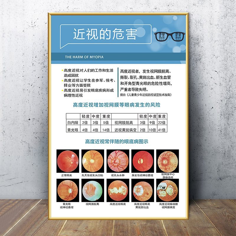 Light yellow 38-the harm of myopia