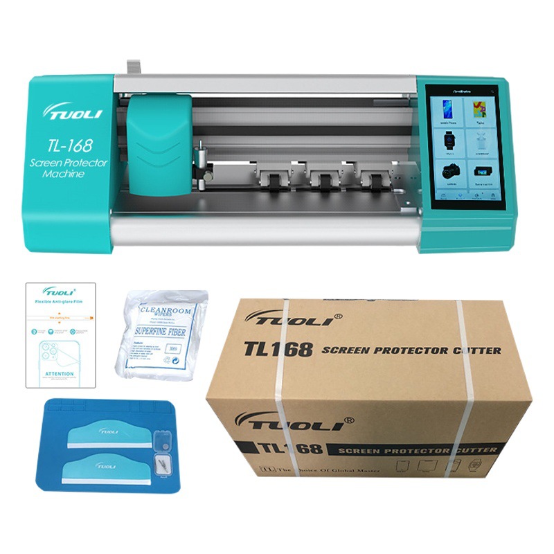 Máquina de corte de película de teléfono móvil pequeña máquina de corte de película de gel inteligente tableta automática teléfono móvil cabeza de corte de película frontal y trasera máquina de corte de película