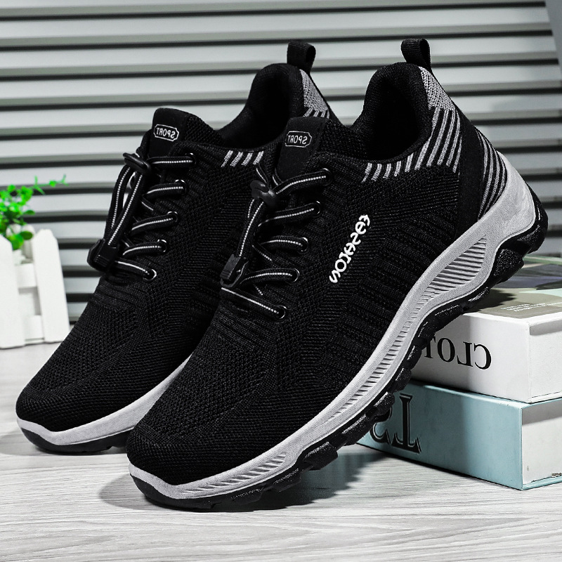 Zapatos de hombre de primavera zapatos de movimiento, zapatos casuales cómodos, zapatos de malla poco profundos, zapatos simples para hombres