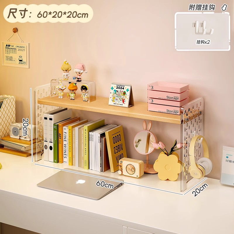 Estante de escritorio, gabinete de almacenamiento de cosméticos, escritorio para el hogar, tocador de estilo acrílico de múltiples capas, estante de exhibición