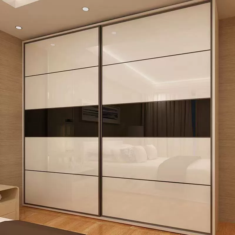 W6 Highlight Wardrobe Gate Customized Home Beds Pushing Door Moving Gate Molescase Gate Customize Simple Western Qi -resistant and wear -resistant