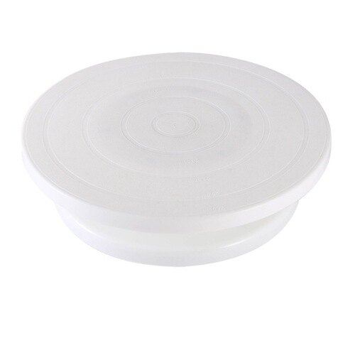 Amazon 360-degree plastic turntable, cake decorating plate, frosting plate, color box packaging, non-slip turntable