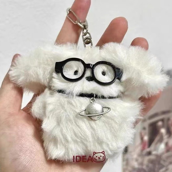 フライングかわいいぬいぐるみ犬英国 NR キーホルダーウサギのミルクバッグペンダントカップルアクセサリーガールハートペンダント