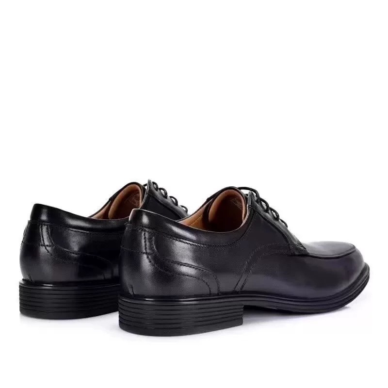 ShoeVault Brand Top Layer Cowhide Professional Men's Leather Business Elegant Gentleman Lace-up Simple Derby Shoes Customization_voghion.com