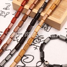 天然长方檀木木珠散珠精选木珠手工diy材料古风手串配饰小配件