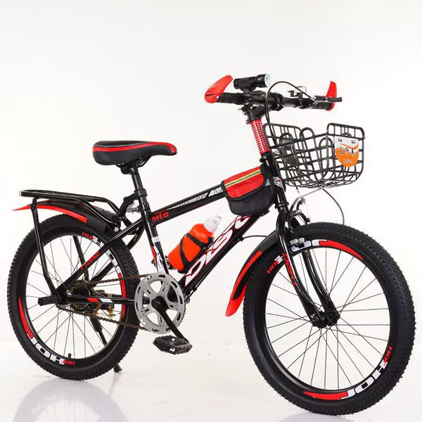 Black Red/Single Speed [Gift Pack+Basket+Back seat]