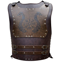 Nordic Style Viking Half Plate Armor Vintage Raised Pattern Cosplay Stage Prop Cross-border Amazon AliExpress