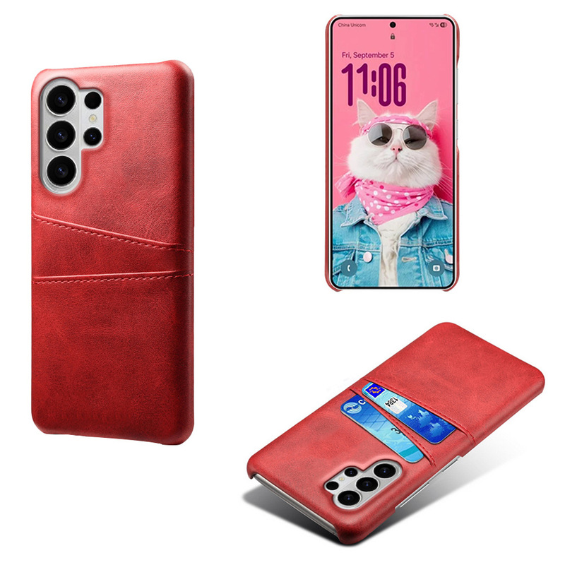 Suitable for Samsung S26 Ultra Protective Case Calf Pattern Protective Case Samsung S26 Dual Card Protective Case