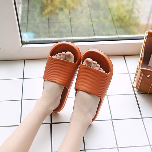 Wholesale slippers for women, summer thick-soled sandals, silent soft-soled indoor home slippers, men's summer home EVA flip flops