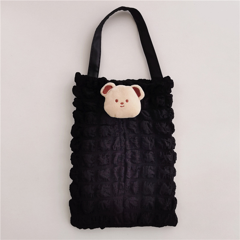 Korean-style cute bear tissue box cover for car seat backs, suitable for babies and children