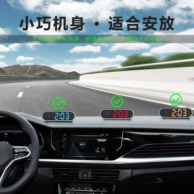 Vehicle HUD display with voice broadcast