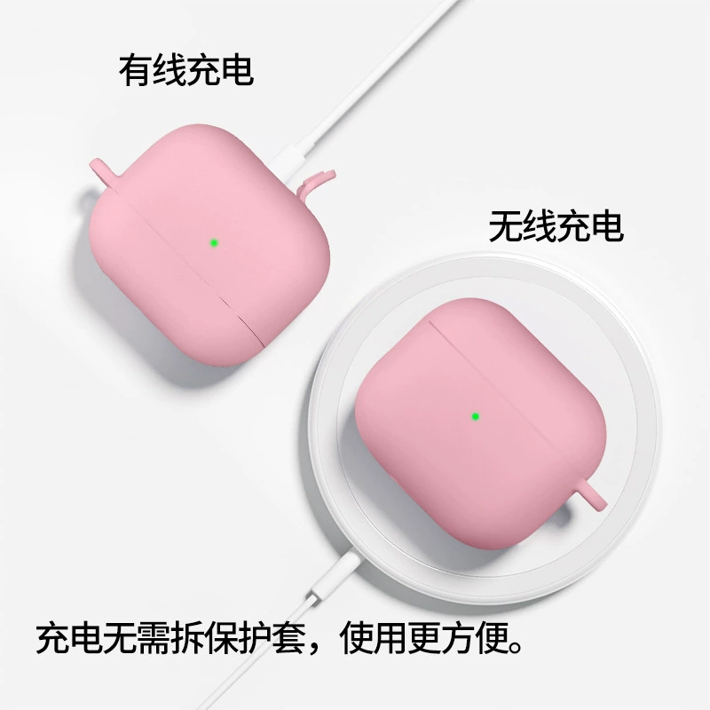 Protective case (Apple) AirPods3, compatible, multiple colors, D‑ring and cleaning pen options