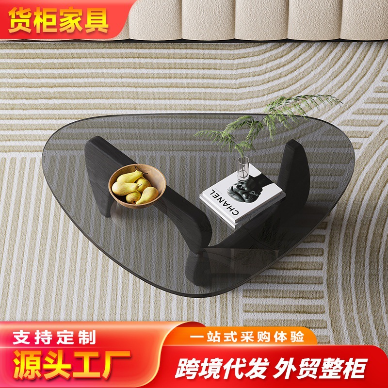 북유럽 인터넷 연예인 유리 라이트 럭셔리 티 테이블 가정용 작은 아파트 현대 간단한 티 테이블 라이트 럭셔리 크리 에이 티브 작은 티 테이블 크로스 보더