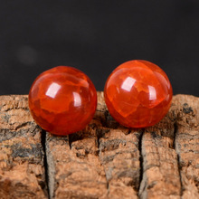 冰花龙纹红玛瑙散珠隔珠diy配饰水晶手工串星月菩提配饰圆珠单E18