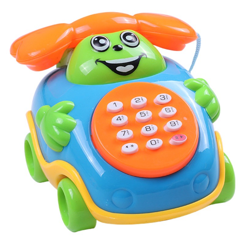 Cantando teléfono coche de dibujos animados música autobús juguetes para niños educativos educación temprana máquina juguetes al por mayor