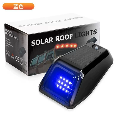 Hot-Selling Solar Warning Light for: Other lights - square-roof-light-transparent-black-blue-light