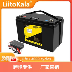 LiitoKala 8S 24V 50Ah 60Ah 70Ah 80Ah 100Ah �����F�늳؃���